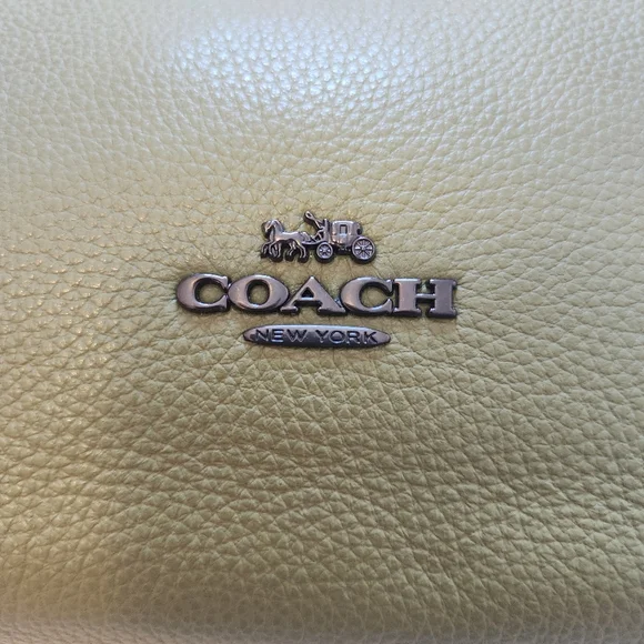 Coach Kacey Satchel In Olive Green CC838 New With Tags - Picture 6 of 14